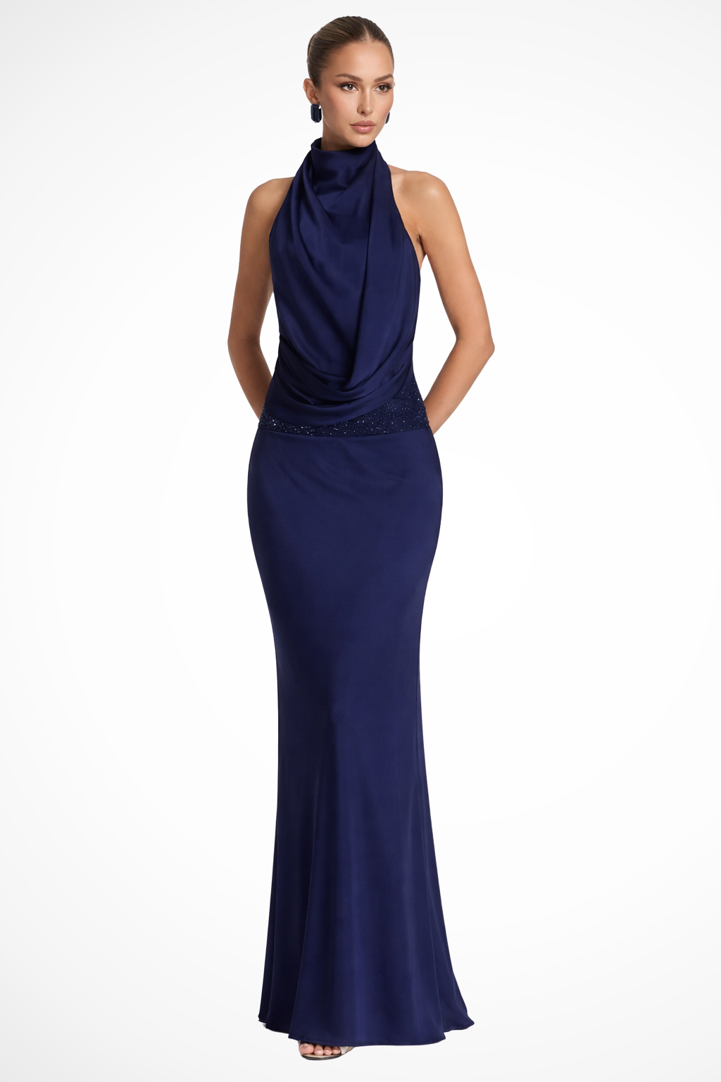 Rowan Women's Satin Maxi Dress - shown in use