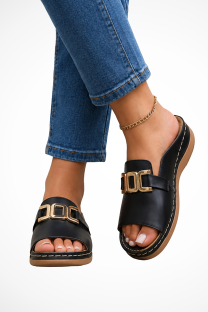 June Women's Sandals - fabric and finish detail