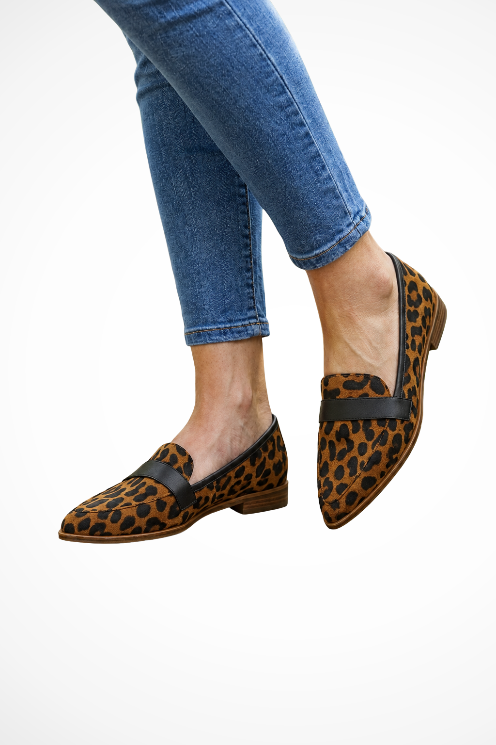 Ava Women's Suede Loafers - full-length view