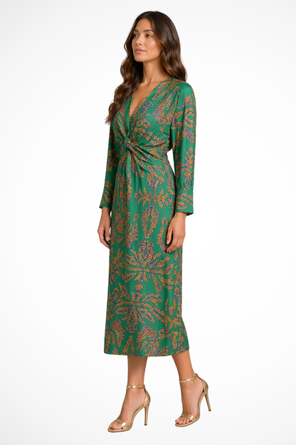 Sophie Women's Printed Midi Dress - close-up detail