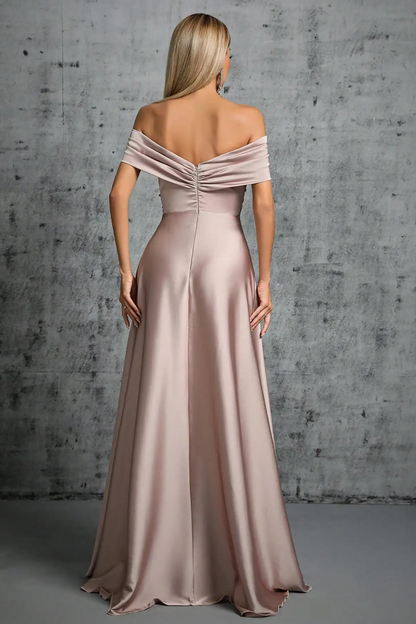 Iris Women's Pleated Maxi Dress - back view