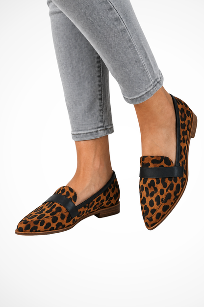 Ava Women's Suede Loafers - back view