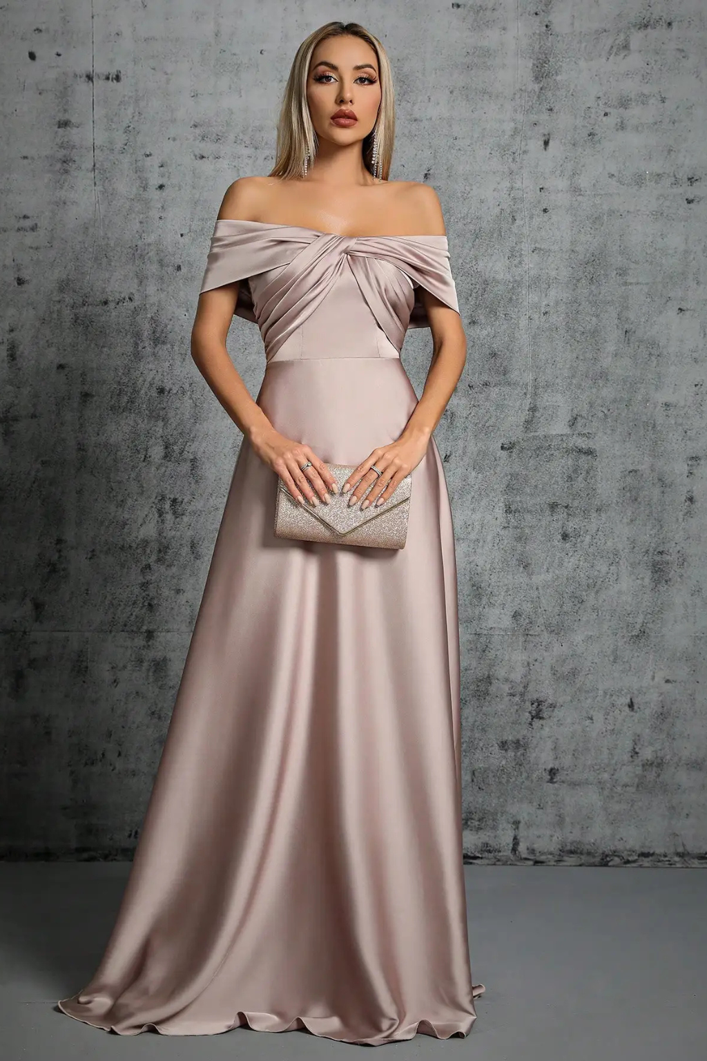 Iris Women's Pleated Maxi Dress - styled view