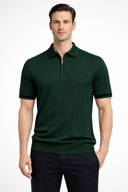 Desmond Men's Ribbed Knit Shirt - back view