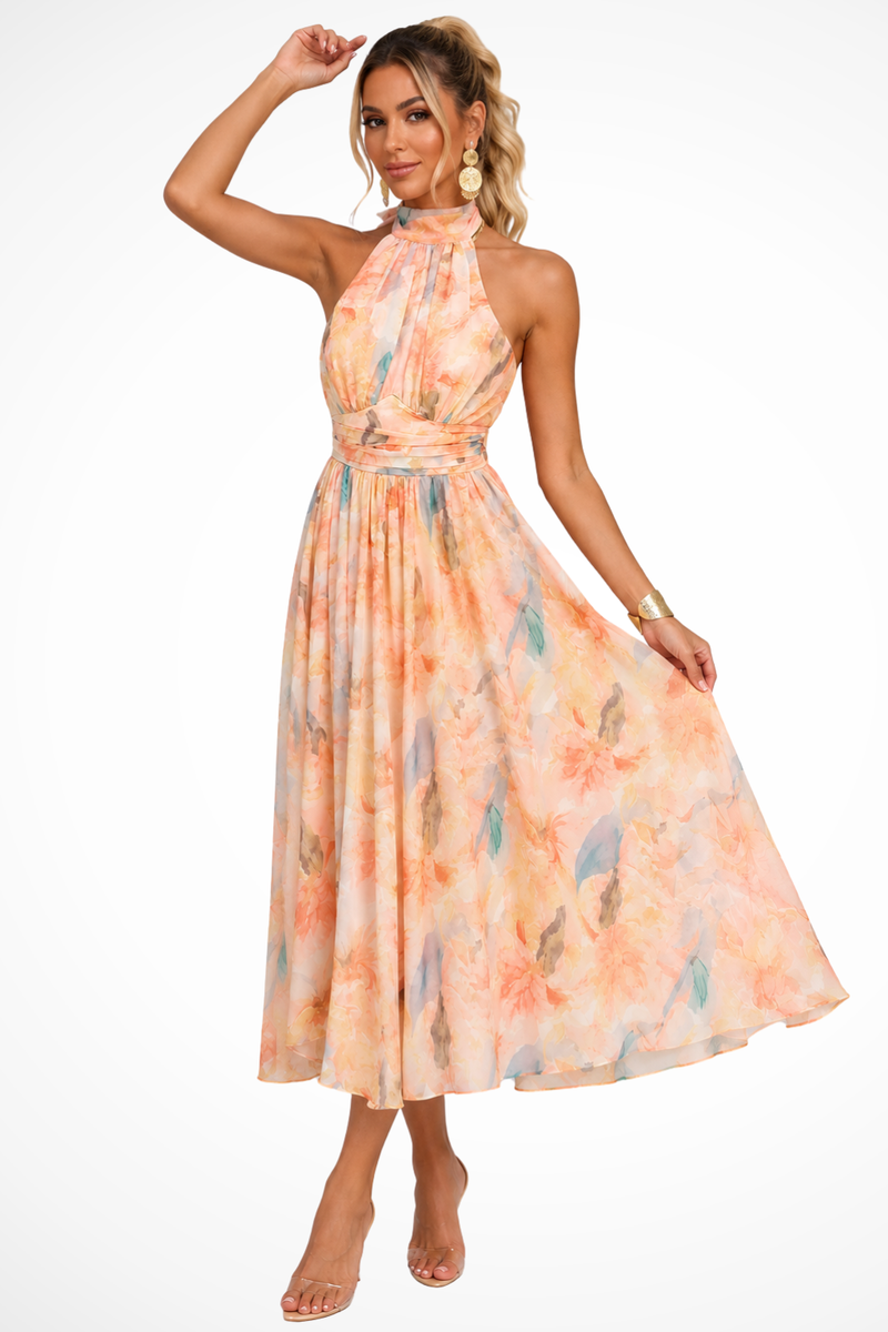 Sable Women's Floral Maxi Dress - fabric and finish detail