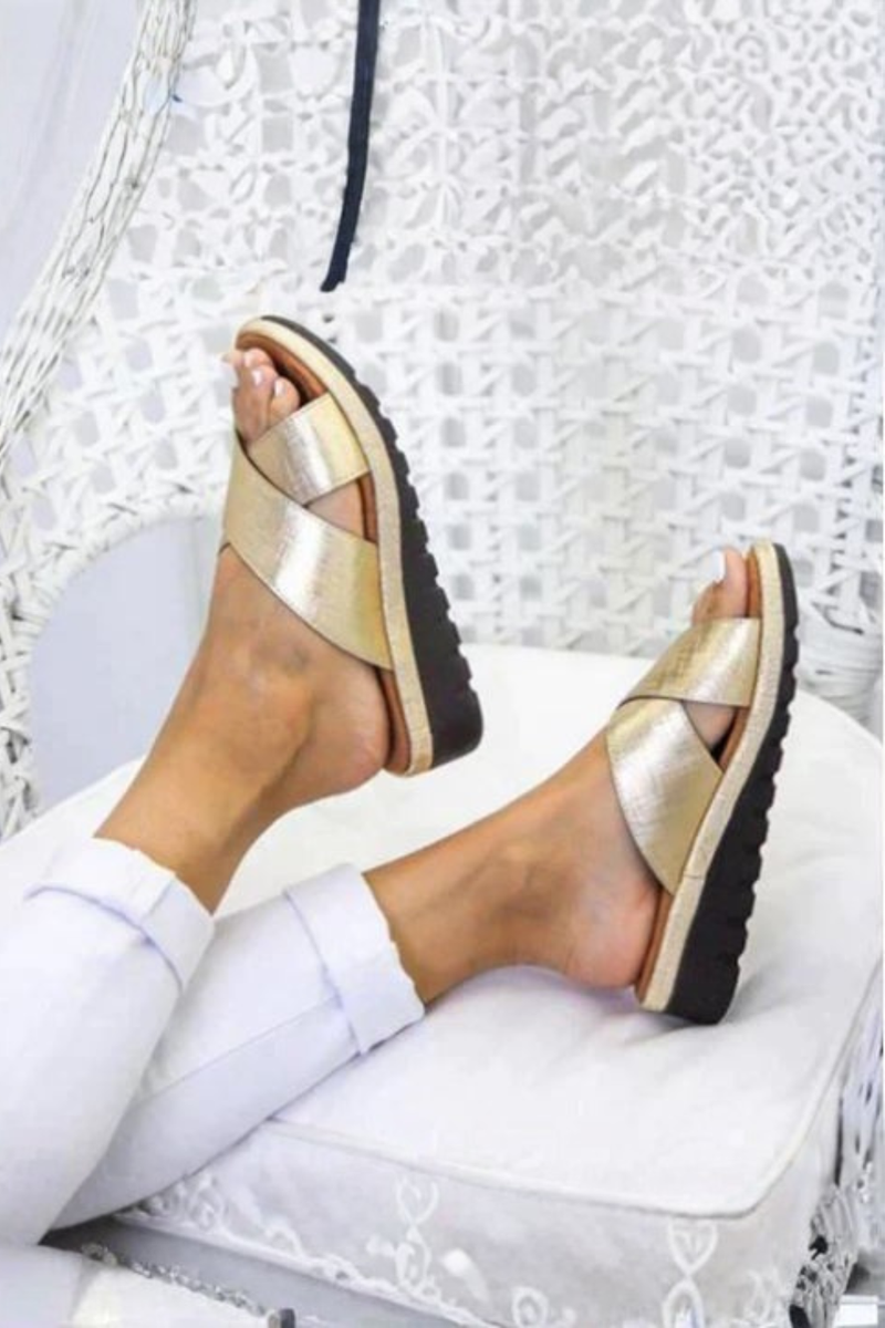 Talia Women's Platform Sandals - flat lay