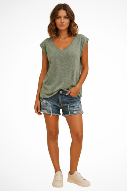 Sable Women's Camisole - fabric and finish detail