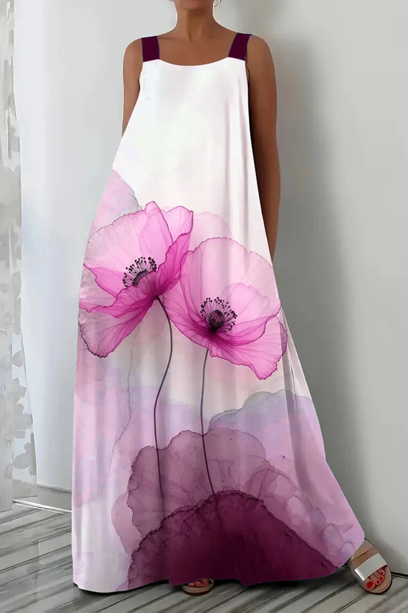 Mabel Women's Floral Maxi Dress - close-up detail