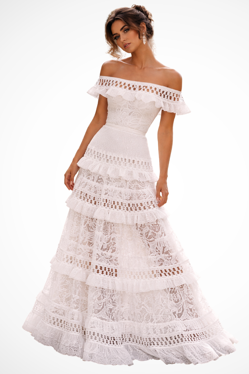 Tallulah Women's Maxi Dress - fabric and finish detail
