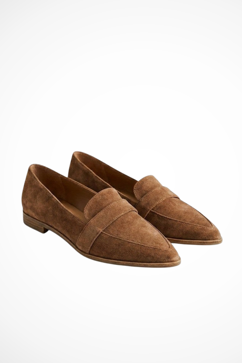 Ava Women's Suede Loafers - shown in use