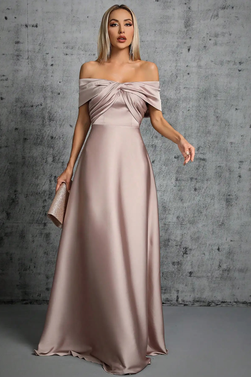 Iris Women's Pleated Maxi Dress - styled view
