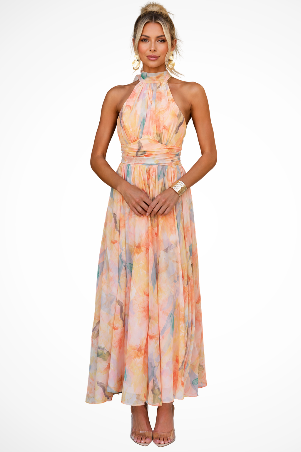 Sable Women's Floral Maxi Dress - front view