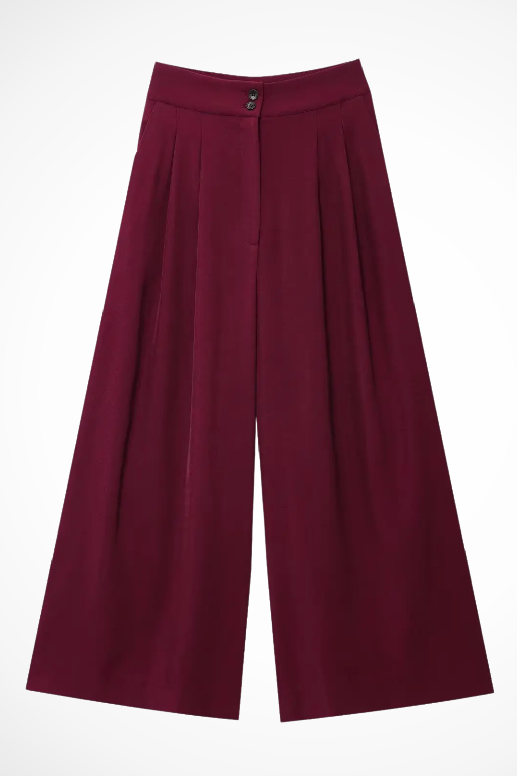 Cosima Women's Wide Leg Trousers - fabric and finish detail