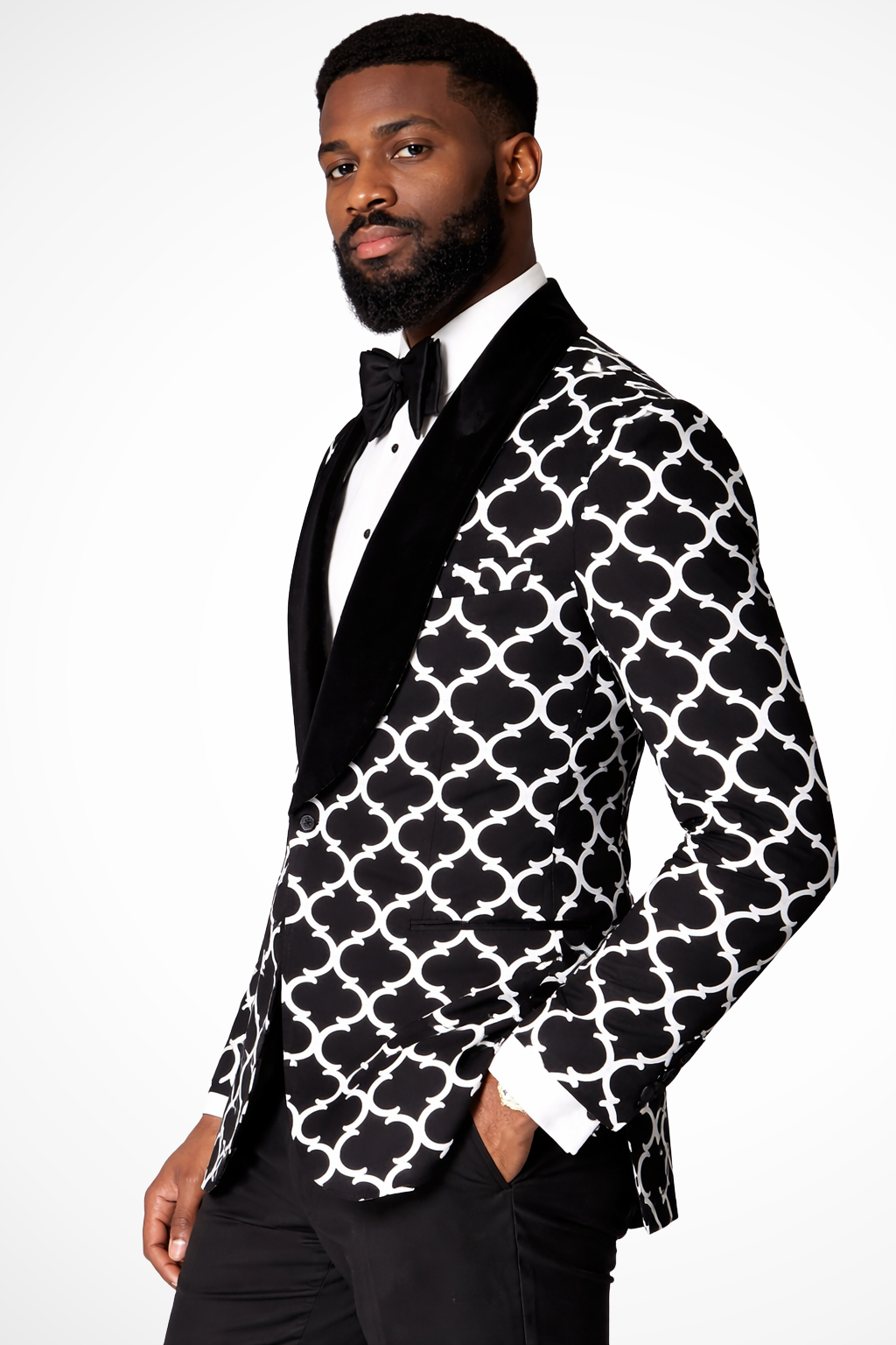 Ivor Men's Blazer - fabric and finish detail
