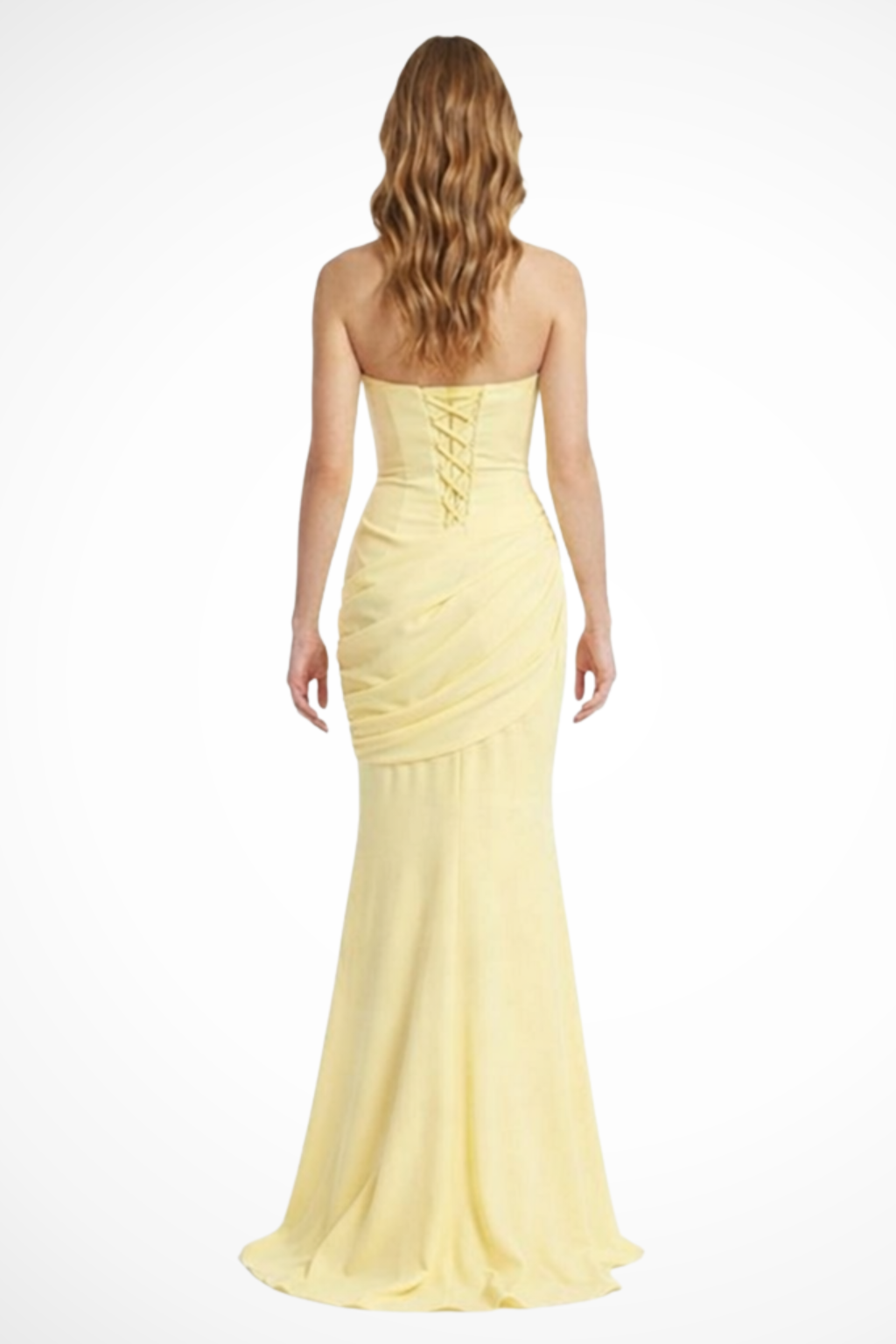 Yvette Women's Maxi Dress - fabric and finish detail
