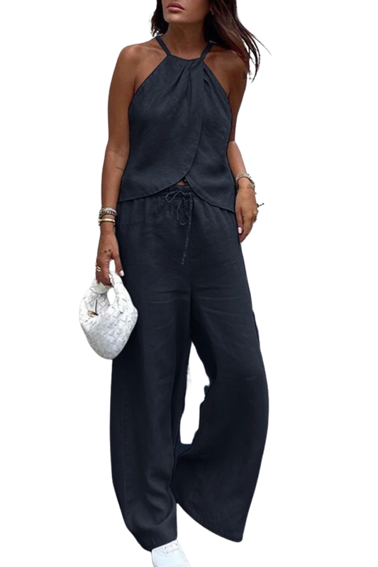Mabel Women's Wide Leg Trousers - styled view