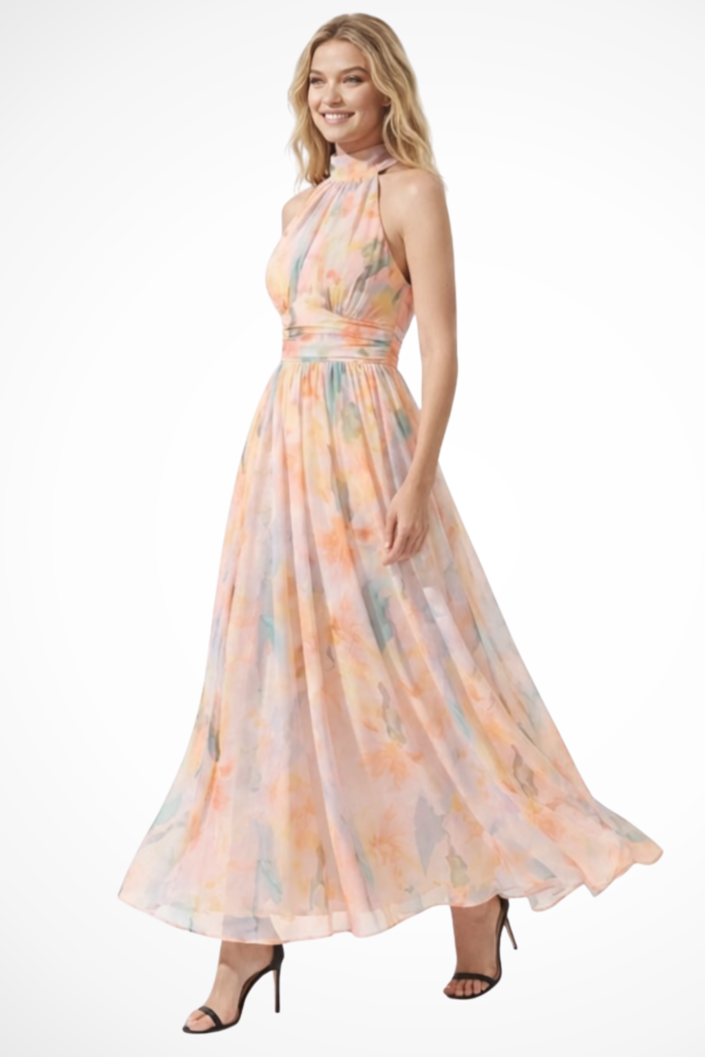 Lila Women's Floral Maxi Dress - styled view