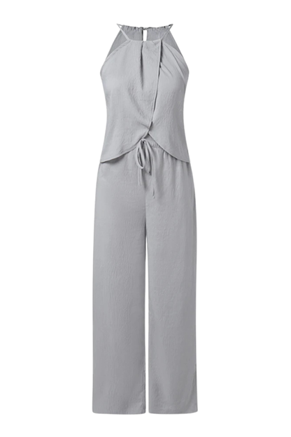 Mabel Women's Wide Leg Trousers - flat lay