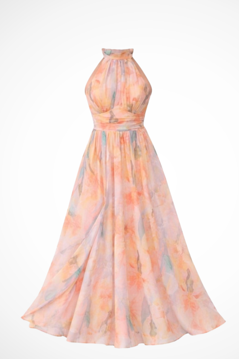Lila Women's Floral Maxi Dress - back view