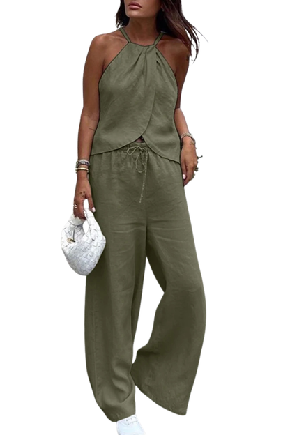 Mabel Women's Wide Leg Trousers - back view