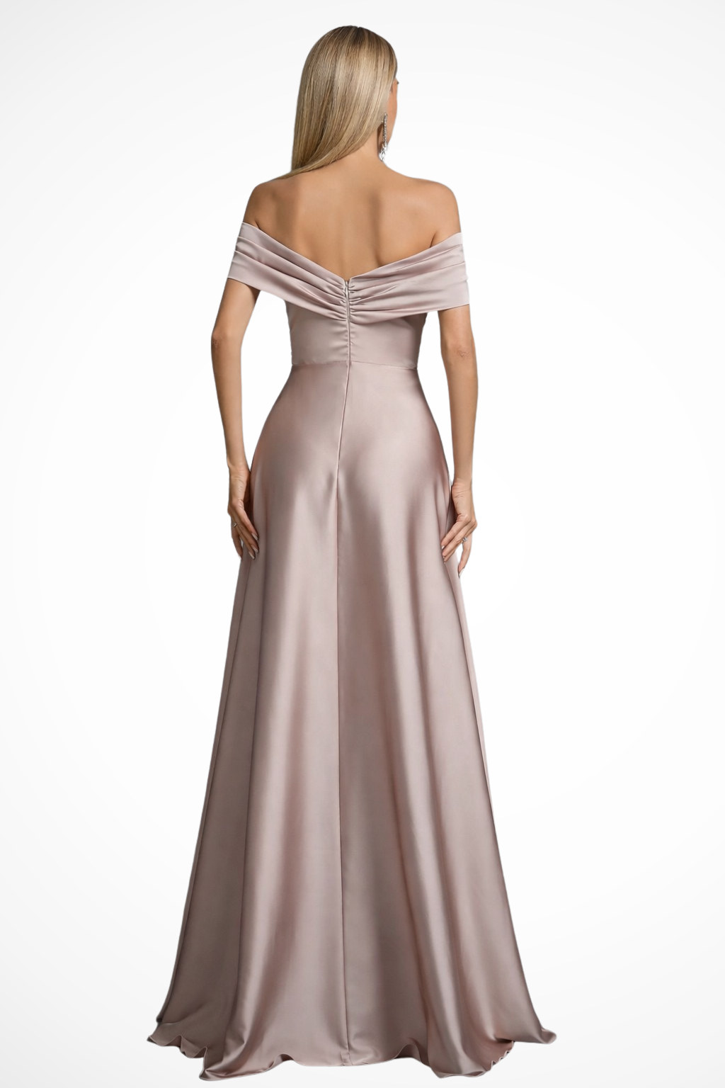 Iris Women's Pleated Maxi Dress - fabric and finish detail