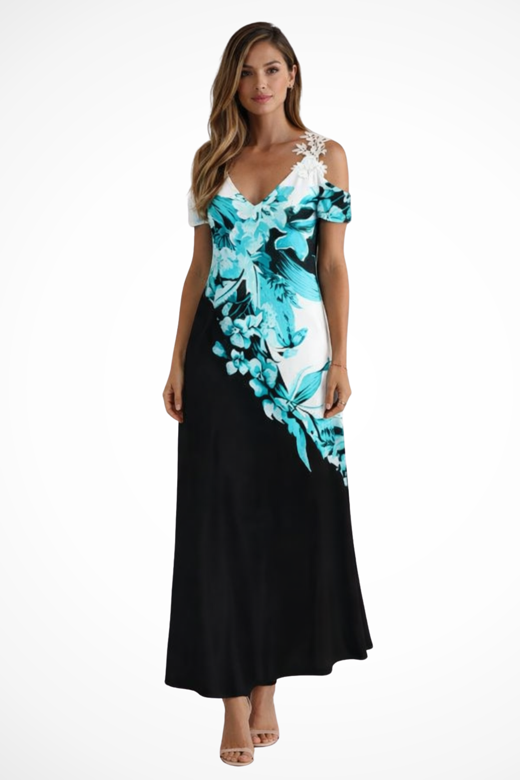 Astrid Women's Floral Maxi Dress - full-length view