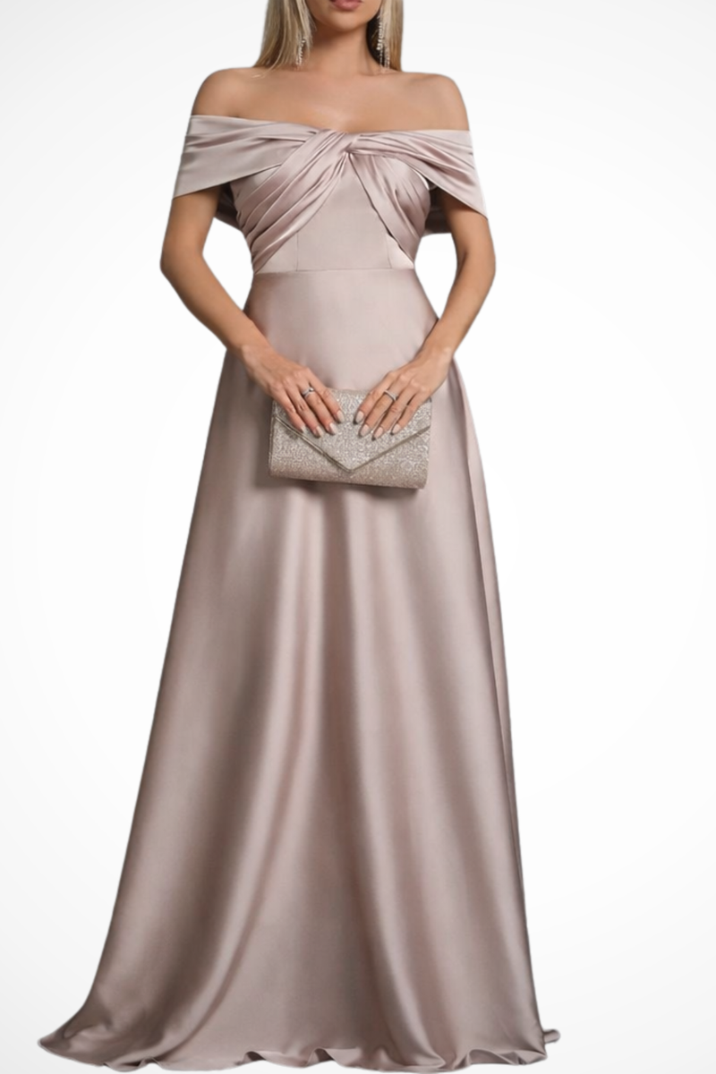 Iris Women's Pleated Maxi Dress - flat lay