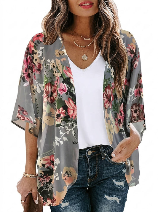 Giselle Women's Floral Cardigan - front view