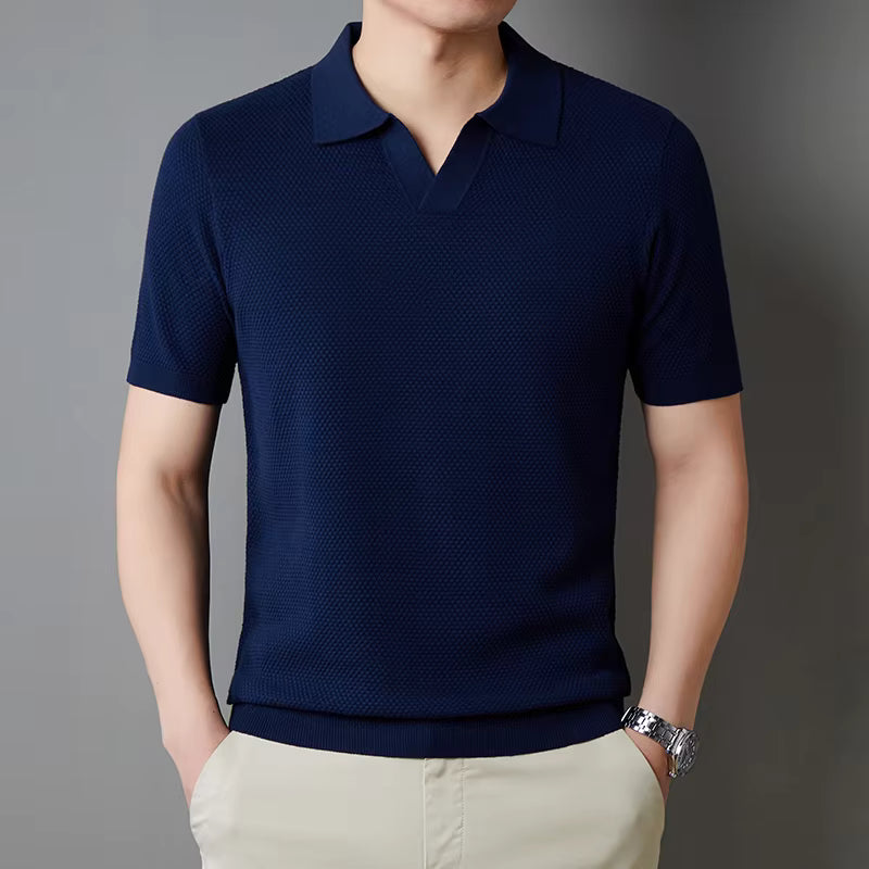 Mira Women's Knit Polo - front view