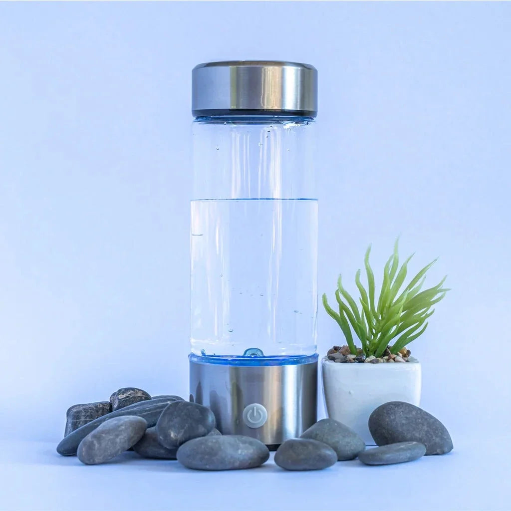 Slate Portable Water Bottle - back view