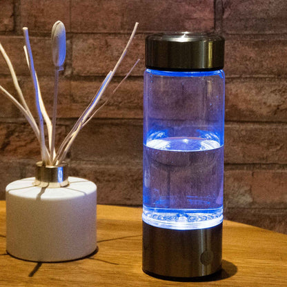 Slate Portable Water Bottle - styled view