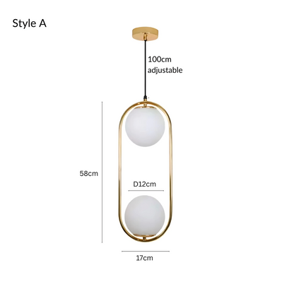 HausSphere | Elegant Minimalist Glass Pendant Light Fixture 0