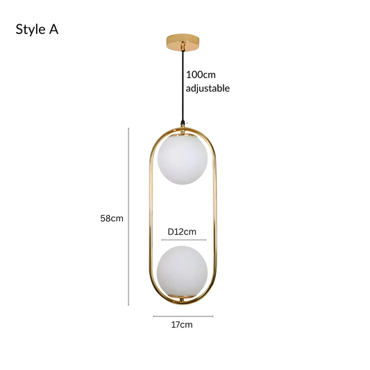 HausSphere | Elegant Minimalist Glass Pendant Light Fixture 0