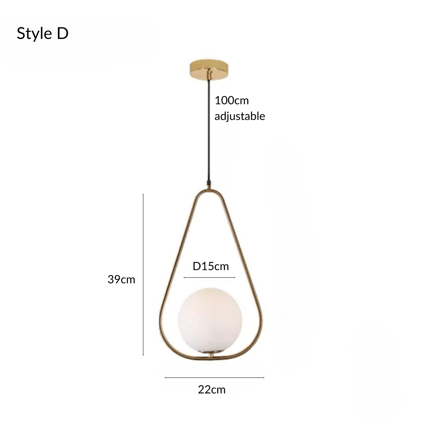 HausSphere | Elegant Minimalist Glass Pendant Light Fixture 11