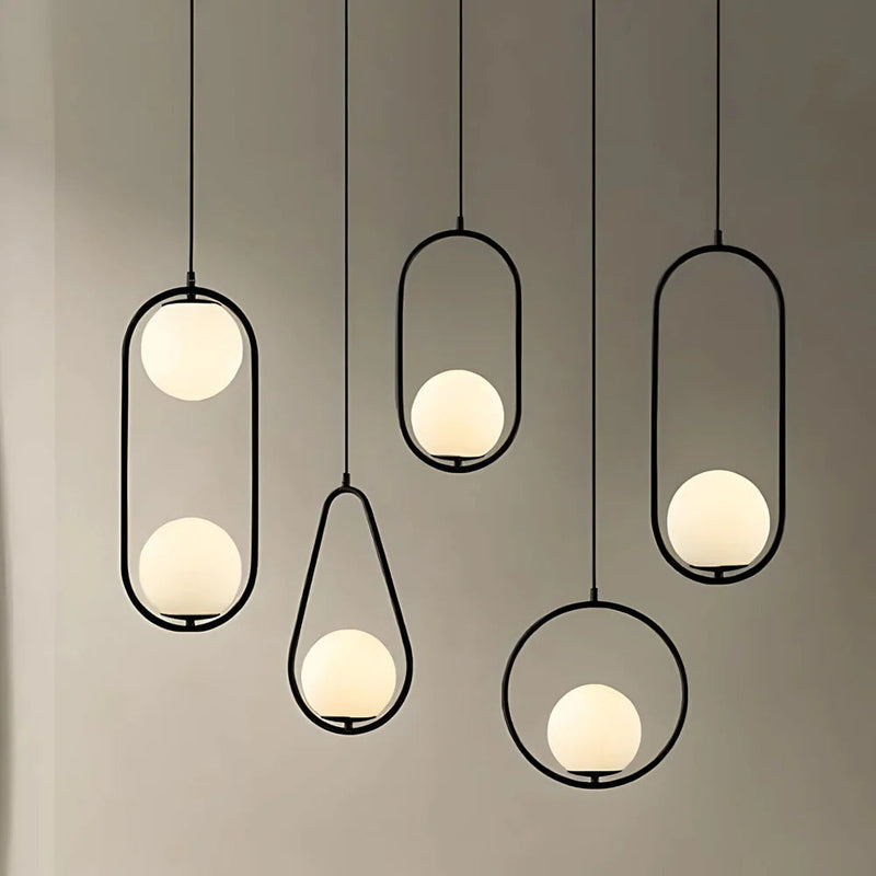 HausSphere | Elegant Minimalist Glass Pendant Light Fixture 13