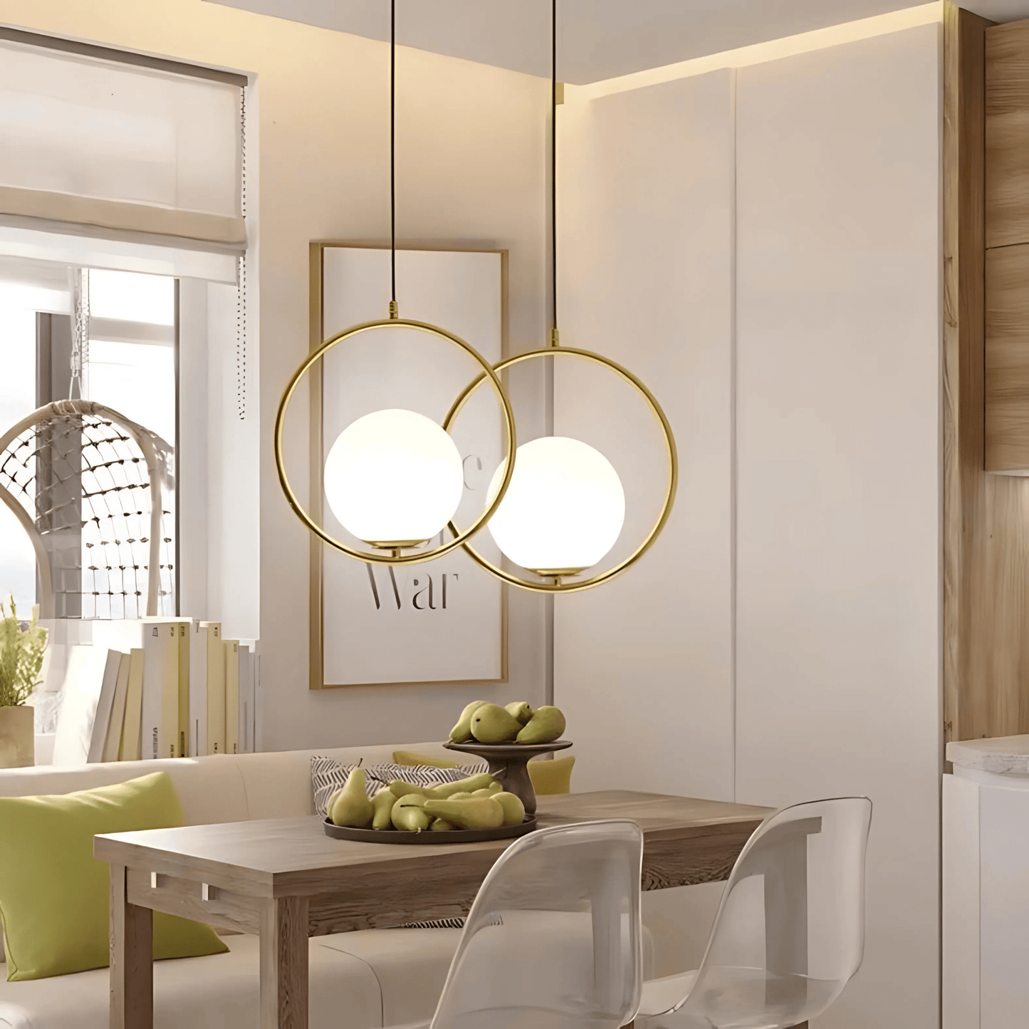 HausSphere | Elegant Minimalist Glass Pendant Light Fixture 5