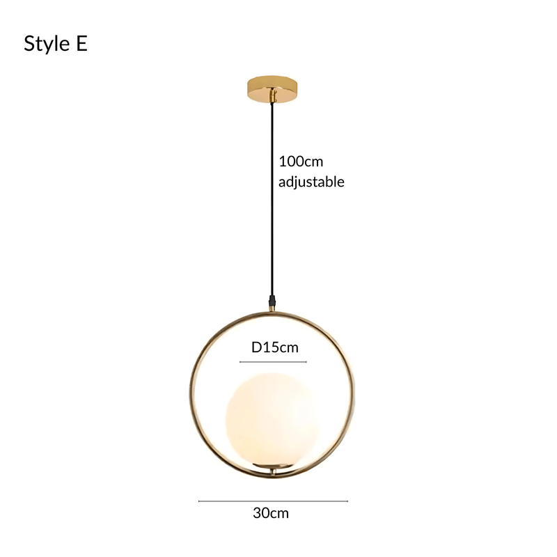 HausSphere | Elegant Minimalist Glass Pendant Light Fixture 9