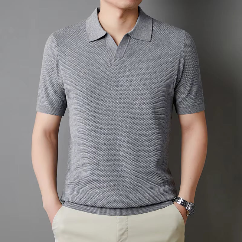 Mira Women's Knit Polo - close-up detail