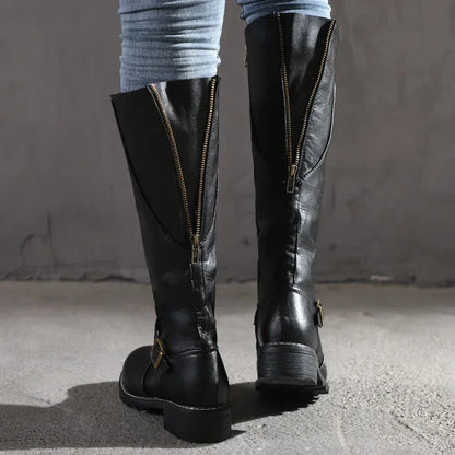 Yara Women's Chunky Heel Boots - back view