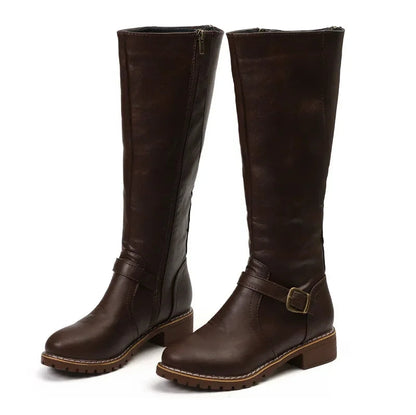 Yara Women's Chunky Heel Boots - flat lay