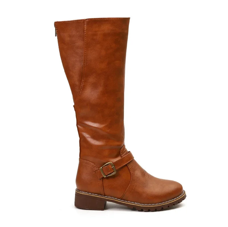Yara Women's Chunky Heel Boots - front view