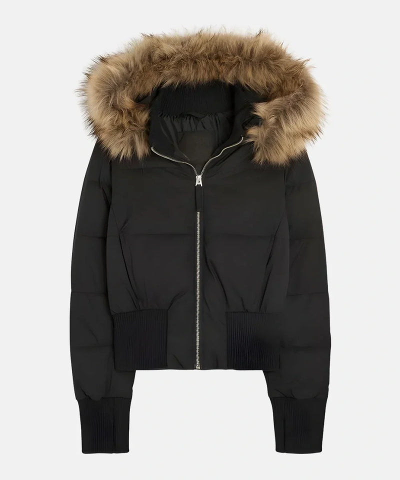 Violette Women's Quilted Jacket | Black, White