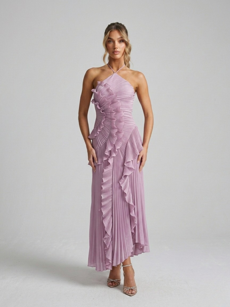 Odette Women's Asymmetric Maxi Dress - front view