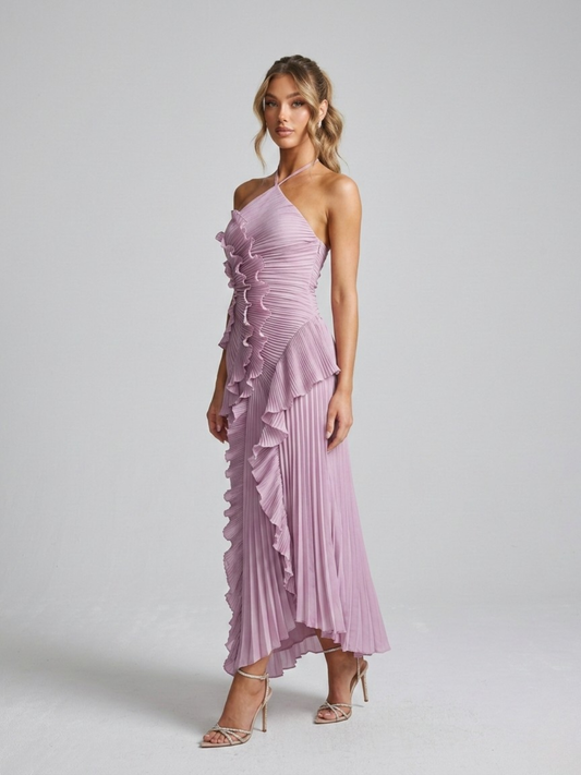Odette Women's Asymmetric Maxi Dress - styled view