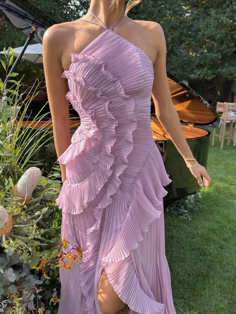 Odette Women's Asymmetric Maxi Dress - front view