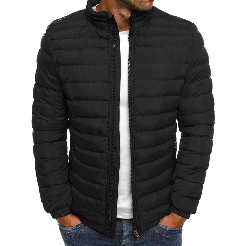 Quill Men's Puffer Jacket | Black, Grey