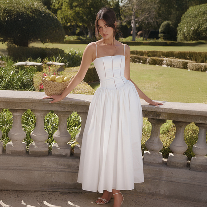 Vestido de Verano Ivy para Mujer | Algodón Suave y Elástico, Vestido para Fiesta en el Jardín