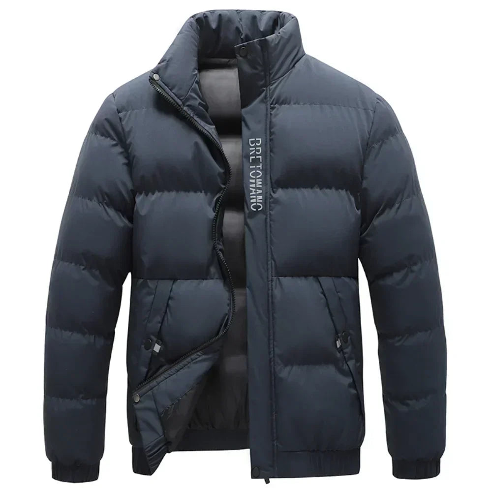 Elias Men's Puffer Jacket - styled view