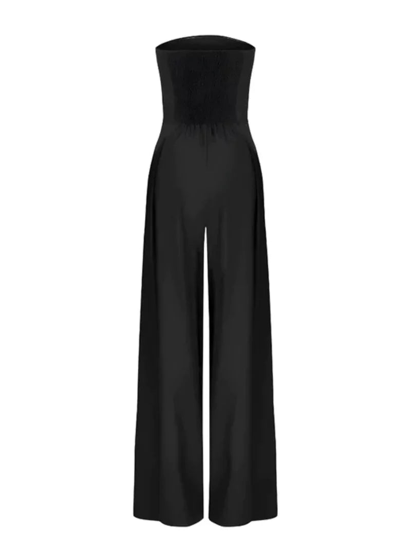 Elsie Women's Wide Leg Jumpsuit - close-up detail