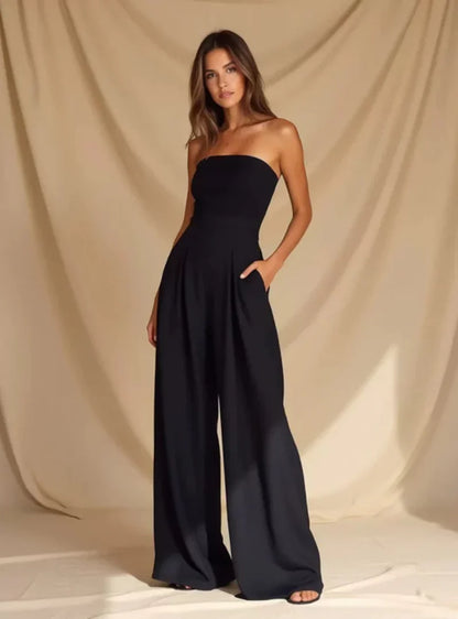Elsie Women's Wide Leg Jumpsuit - front view